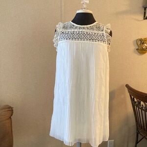 As U Wish White Lace Midi Dress